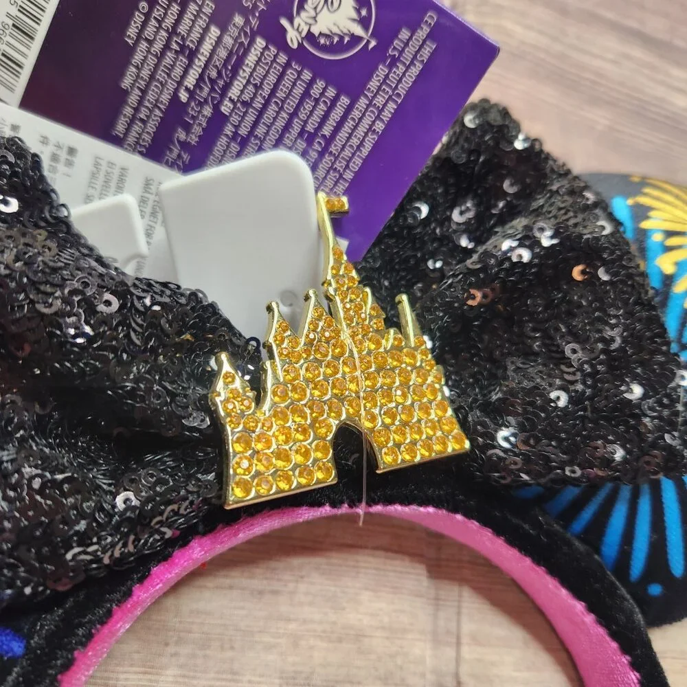 Disney Minnie Mouse Main Attraction Nighttime Fireworks Ears
